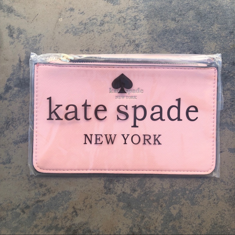 NWT Peach Kate Spade Wristlet Wallet - Picture 3 of 4